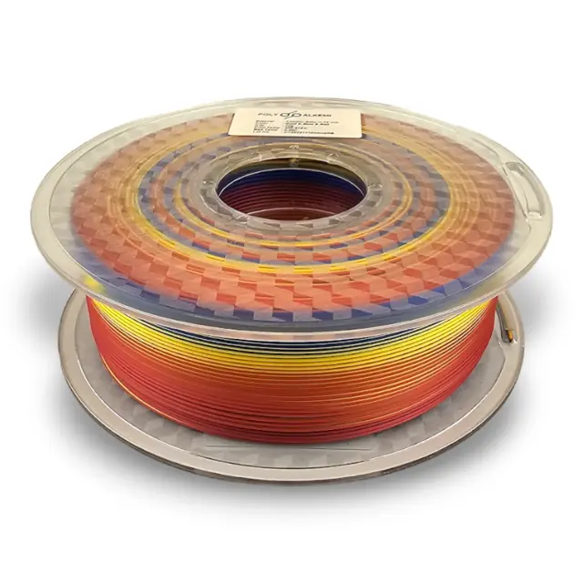 Polyalkemi PLA Silk TriColor Gold Blue Red 