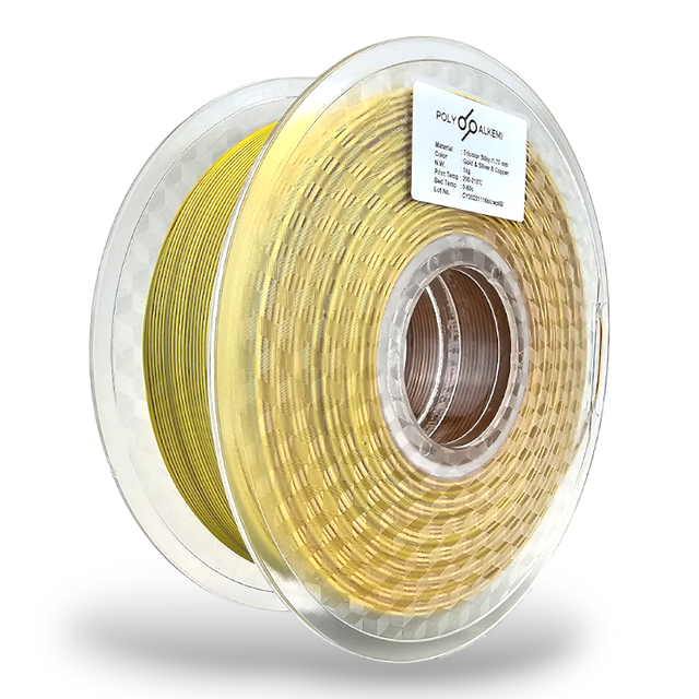 Polyalkemi PLA Silk TriColor Gold Silver Copper 