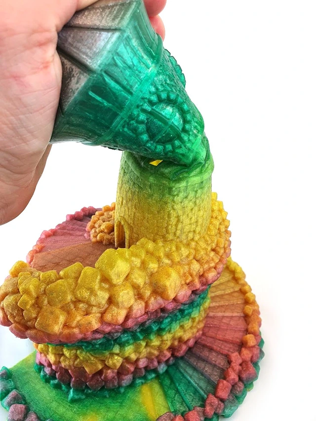 Polyalkemi TPU 95A - Flexible Transparent Rainbow 