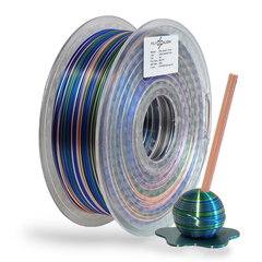 Polyalkemi PLA Silk Candy Emerald Frost (Deep Blue L.Orange Green)