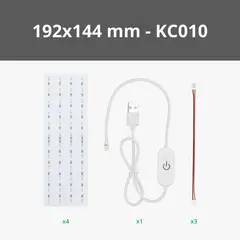 Lithophane LED Backlight Board Kit 192x144 (4pck)