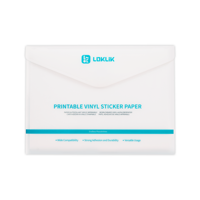 LOKLiK Matte Printable Vinyl Sticker Paper A4 20pk 