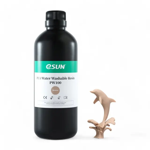 eSun PW100 PLA Water Washable Resin 1kg Brown 