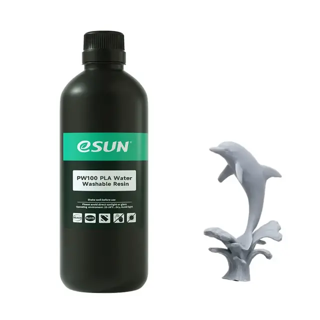 eSun PW100 PLA Water Washable Resin 1kg Grey 