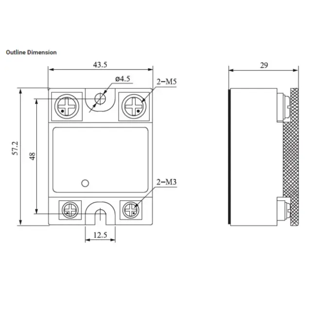 C-Lin SSR 40A 480VAC Solid State Relay 