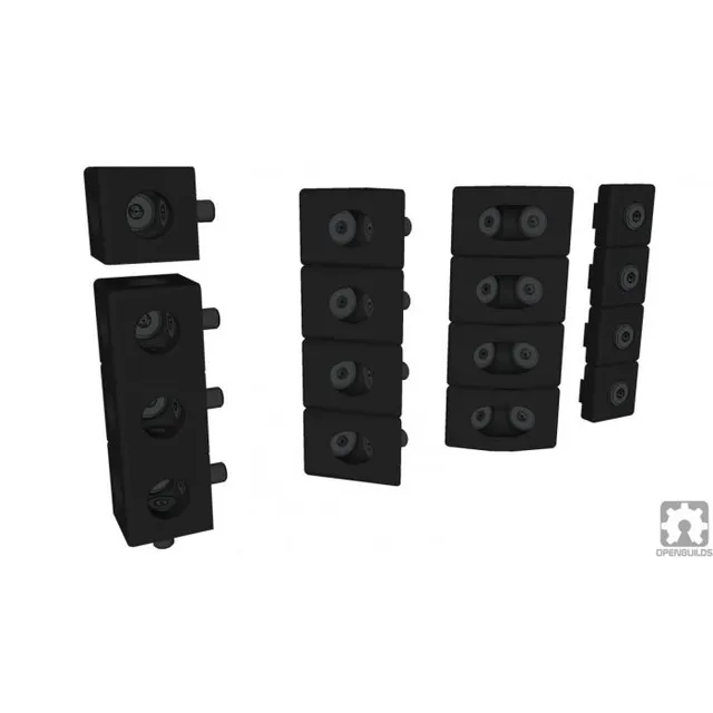 RatRig Corner Connector - Three Way Cube For 2020 - Black 