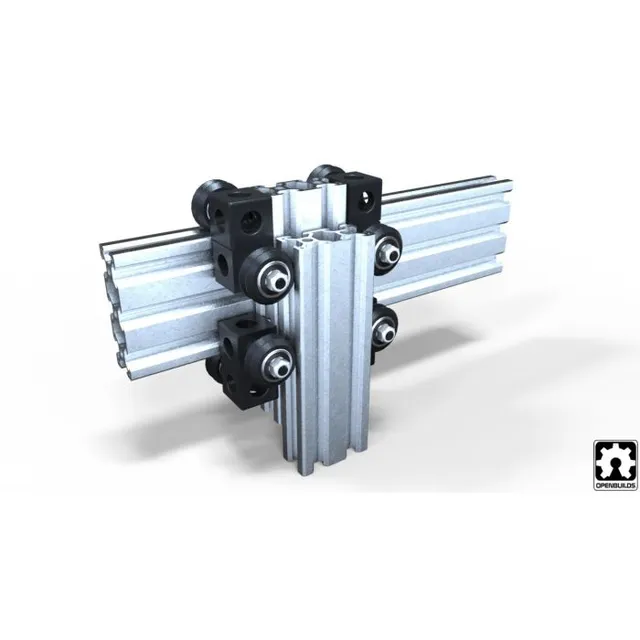 RatRig Corner Connector - Three Way Cube For 2020 - Black 