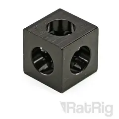 RatRig Corner Connector - Three Way Cube For 2020 - Black