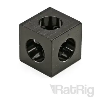 RatRig Corner Connector - Three Way Cube For 2020 - Black