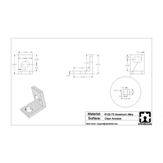 RatRig Universal L Bracket For 2020 - Black 
