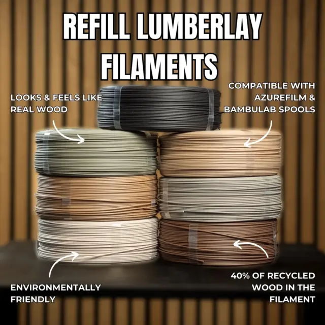 Azurefilm LumberLay (PLA Wood) - Refill Cork 