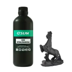 eSun W300 PLA Water Washable Resin 1kg Black