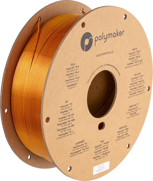 Polymaker PolyLite Dual Silk PLA Banquet (Silk Gold/Silk Magenta) 