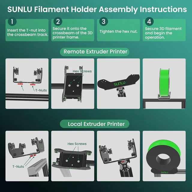 Sunlu Spool Holder Justerbar 750g -> 5000g 