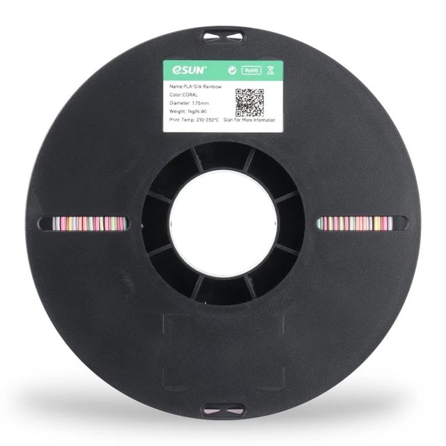 eSun PLA-Silk Rainbow Coral 