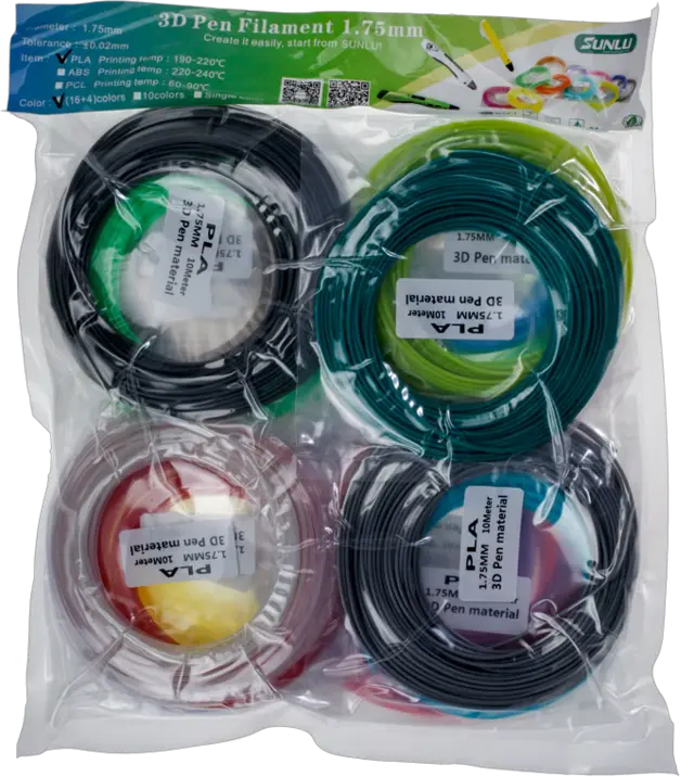 Sunlu Filament for 3Dpenn (20 farger) 