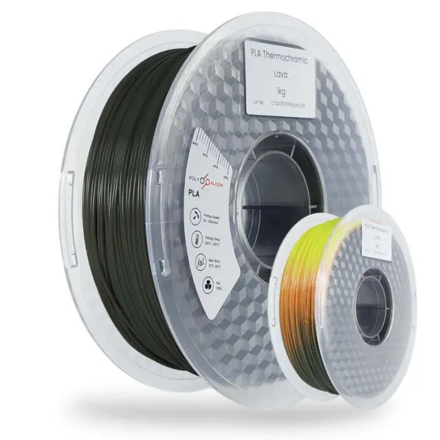 Polyalkemi PLA Thermochange Lava (Grey to Orange to Yellow) 