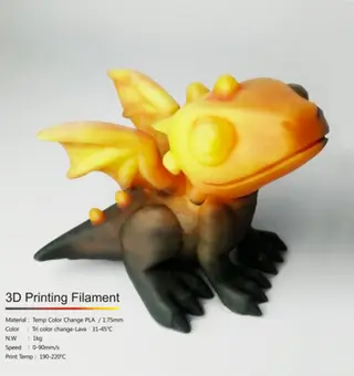 Polyalkemi PLA Thermochange Lava (Grey to Orange to Yellow) 