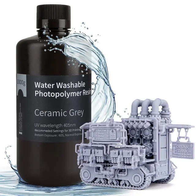 Elegoo Water Washable Resin 1kg Ceramic Grey 