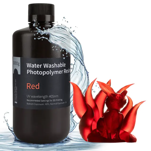 Elegoo Water Washable Resin 1kg Red 