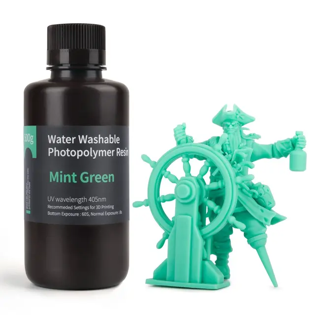 Elegoo Water Washable Resin 500g Mint Green 
