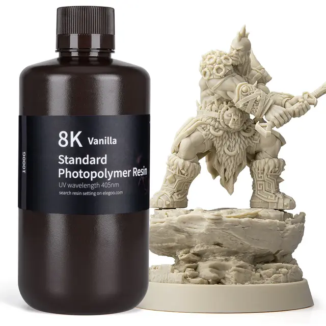 Elegoo Standard 8K Resin 1kg Vanilla 