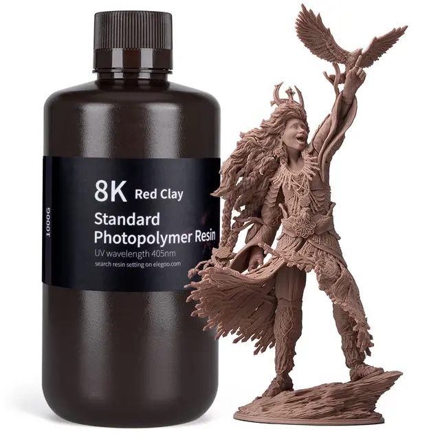 Elegoo Standard 8K Resin 1kg Red Clay 